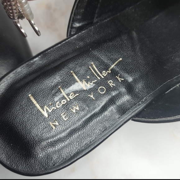 Black Rockstudd pointy flats new size 6.5 - Picture 6 of 7